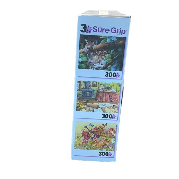 FAWN*COOKIE BAKING*GARDEN BUNNIES SURE-GRIP 900 Piece  28" X 19" Puzzle‎ - Picture 2 of 6